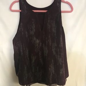 Trouve split back tank top